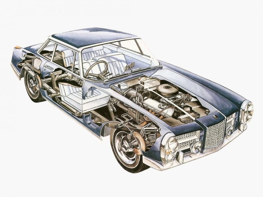 Схема Facel Vega Facel II 1962 года  (UK) (фото 14 из 19)